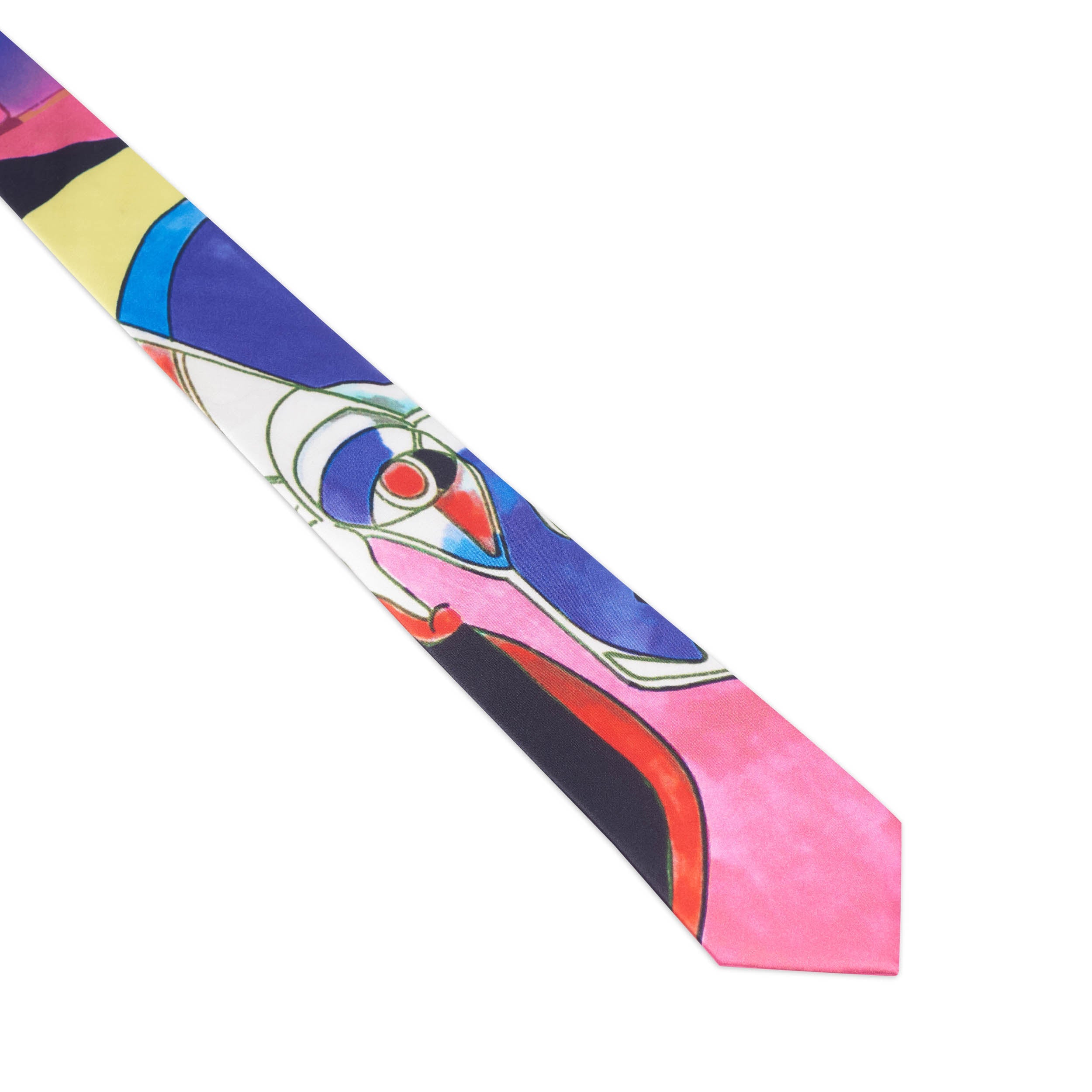 Bauhaus Printed Silk Tie [Multi]