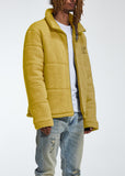 "Modular" Knitted Puffer Jacket (Goldenrod)