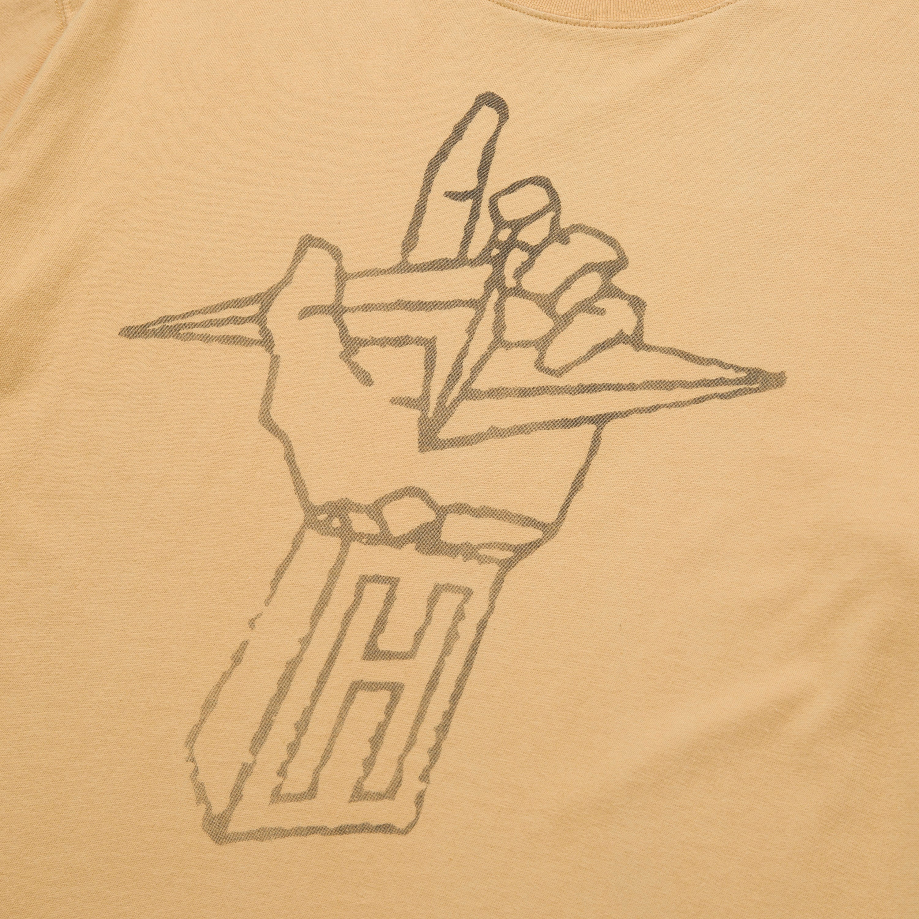 Lightning Hand Tee - Yellow