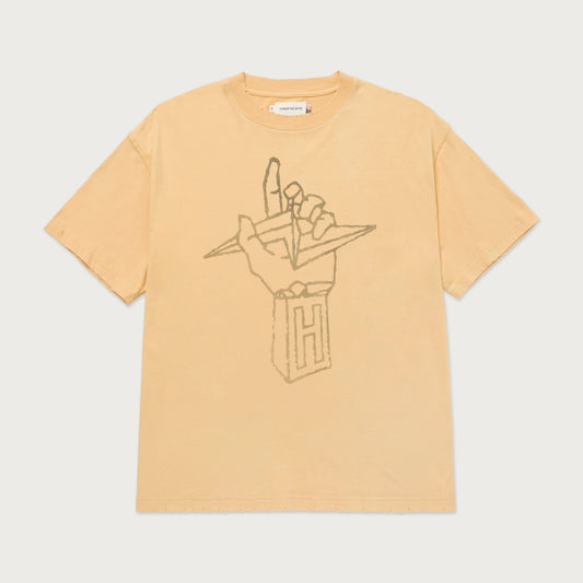 Lightning Hand Tee - Yellow