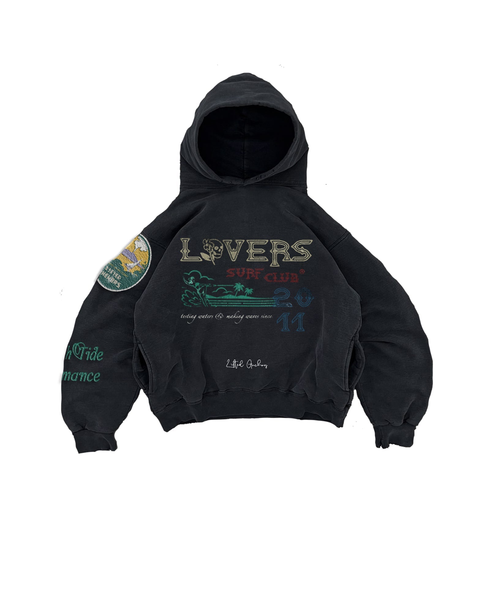 "Lovers" Hoodie (Vintage Black)