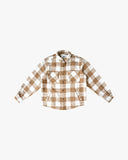 EPTM TWEED FLANNEL SHIRT- KHAKI