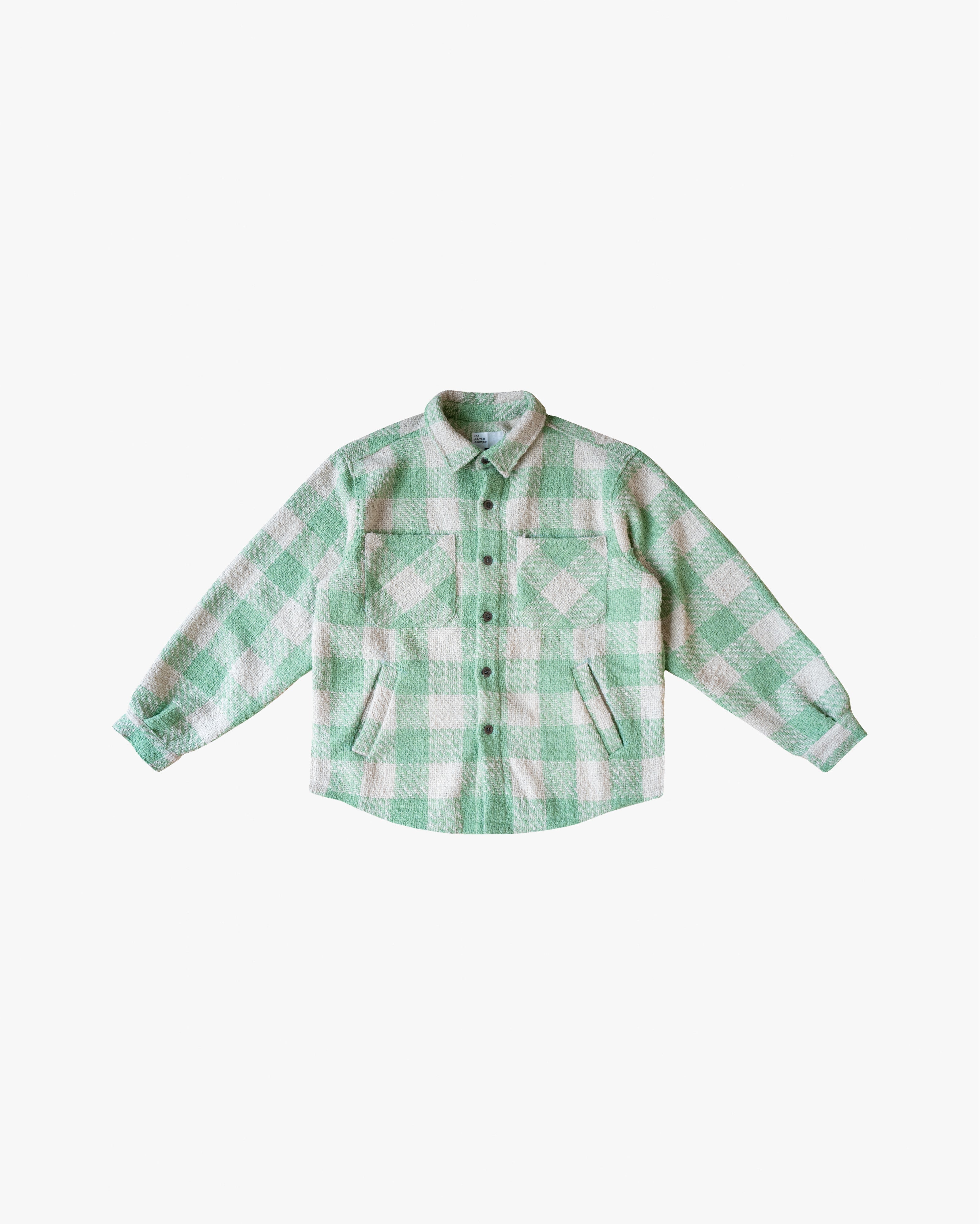 EPTM TWEED FLANNEL SHIRT - EMERALD