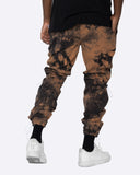 EPTM TIE DYE HYPER TRACK PANTS-BROWN