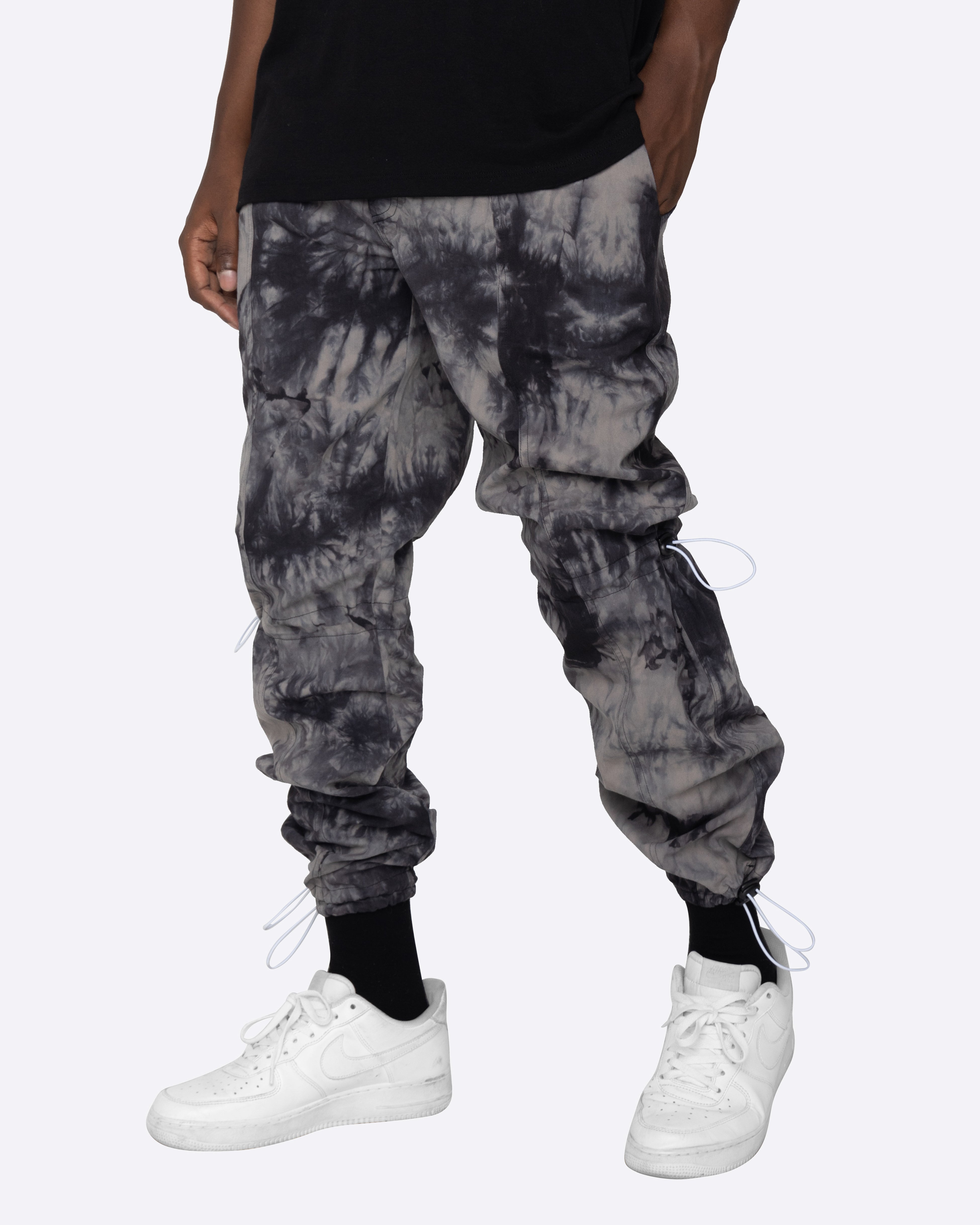 EPTM TIE DYE HYPER TRACK PANTS-BLACK