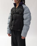 "Daphne" Layered Utility Puffer Jacket (Midnight)