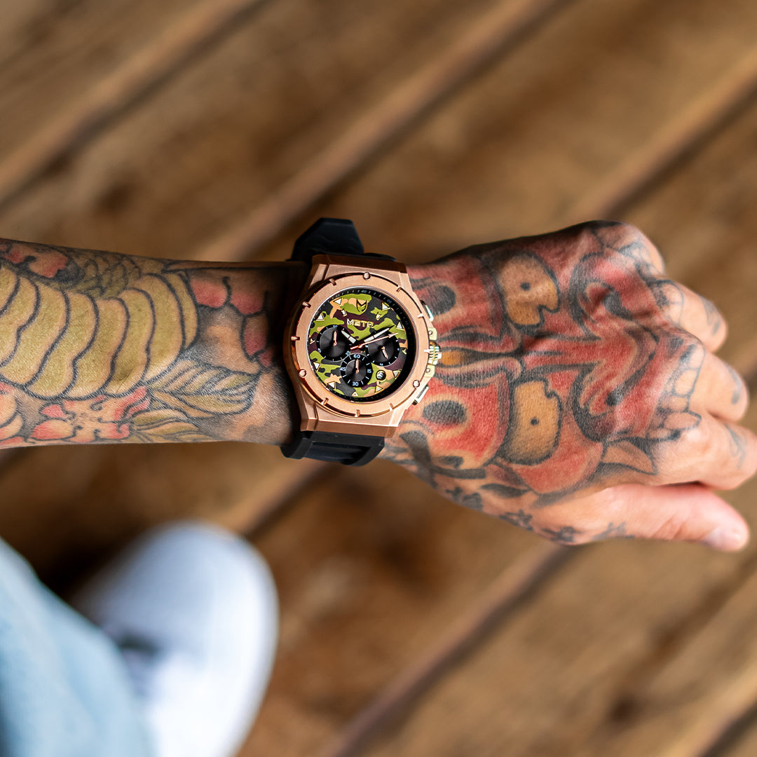 AM280RB - MK ROSE GOLD CAMO WATCH