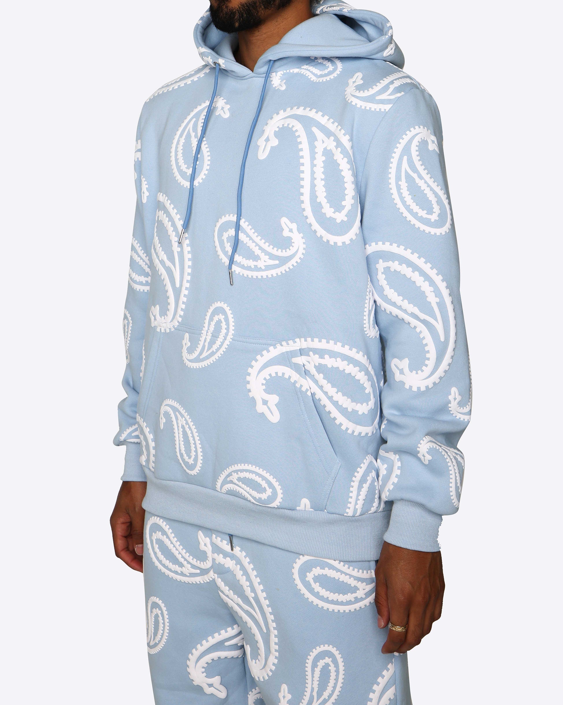 EPTM PUFFY HOODIE-LIGHT BLUE