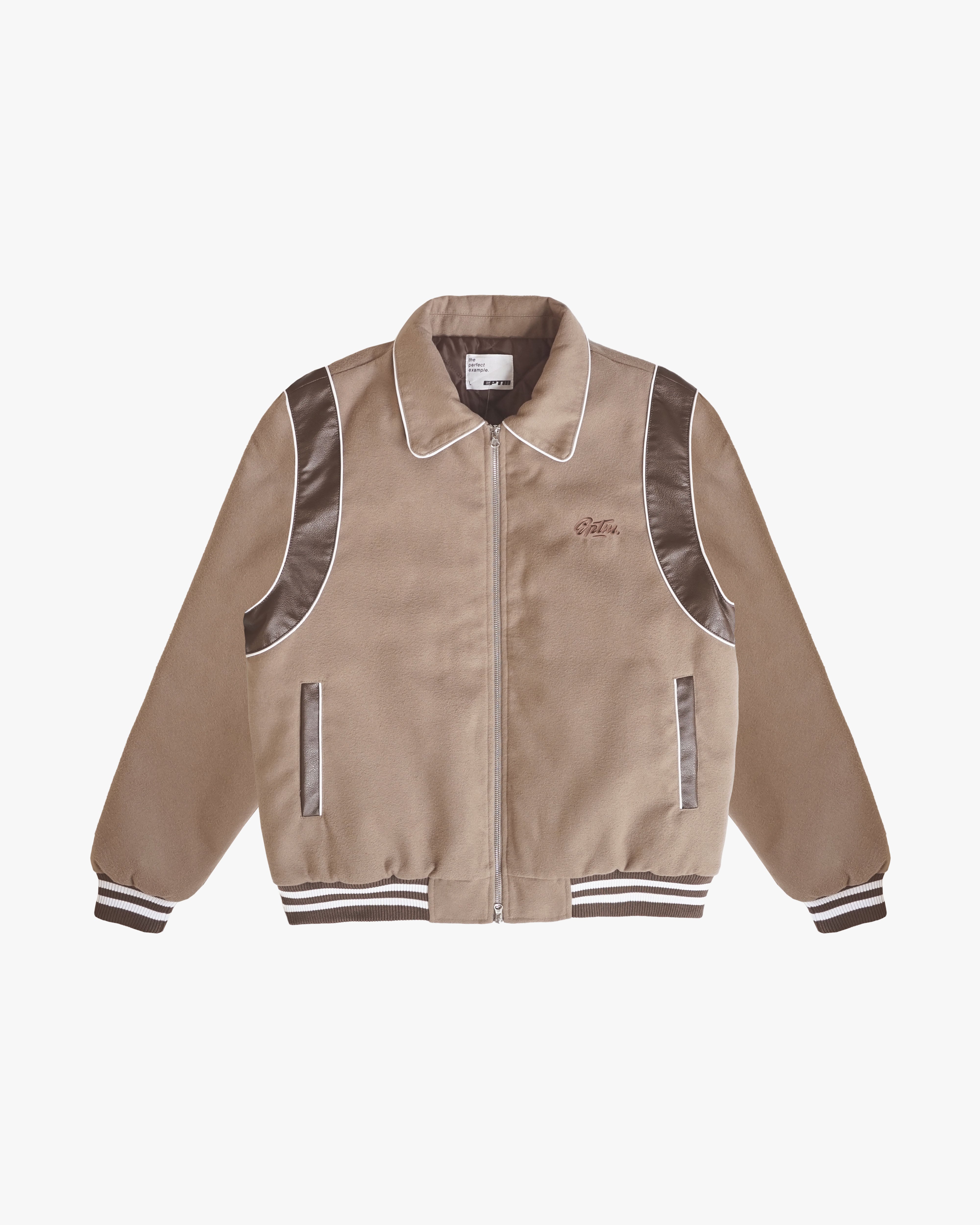 EPTM 23 VARSITY JACKET-MOCHA