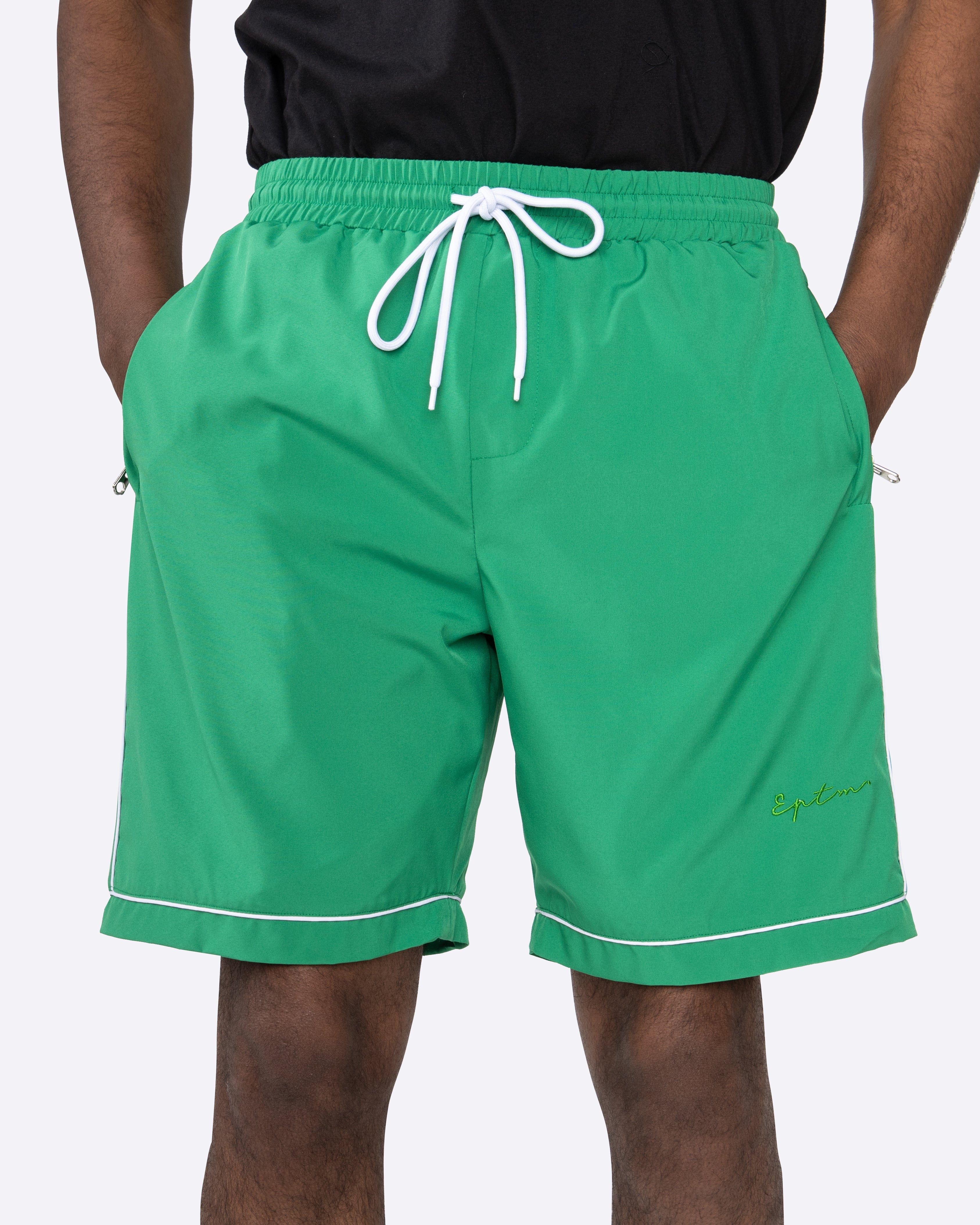 EPTM PIPING SHORTS-GREEN