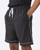 EPTM PIPING SHORTS-BLACK