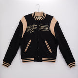 TAKE CARE VARSITY JACKET BLACK