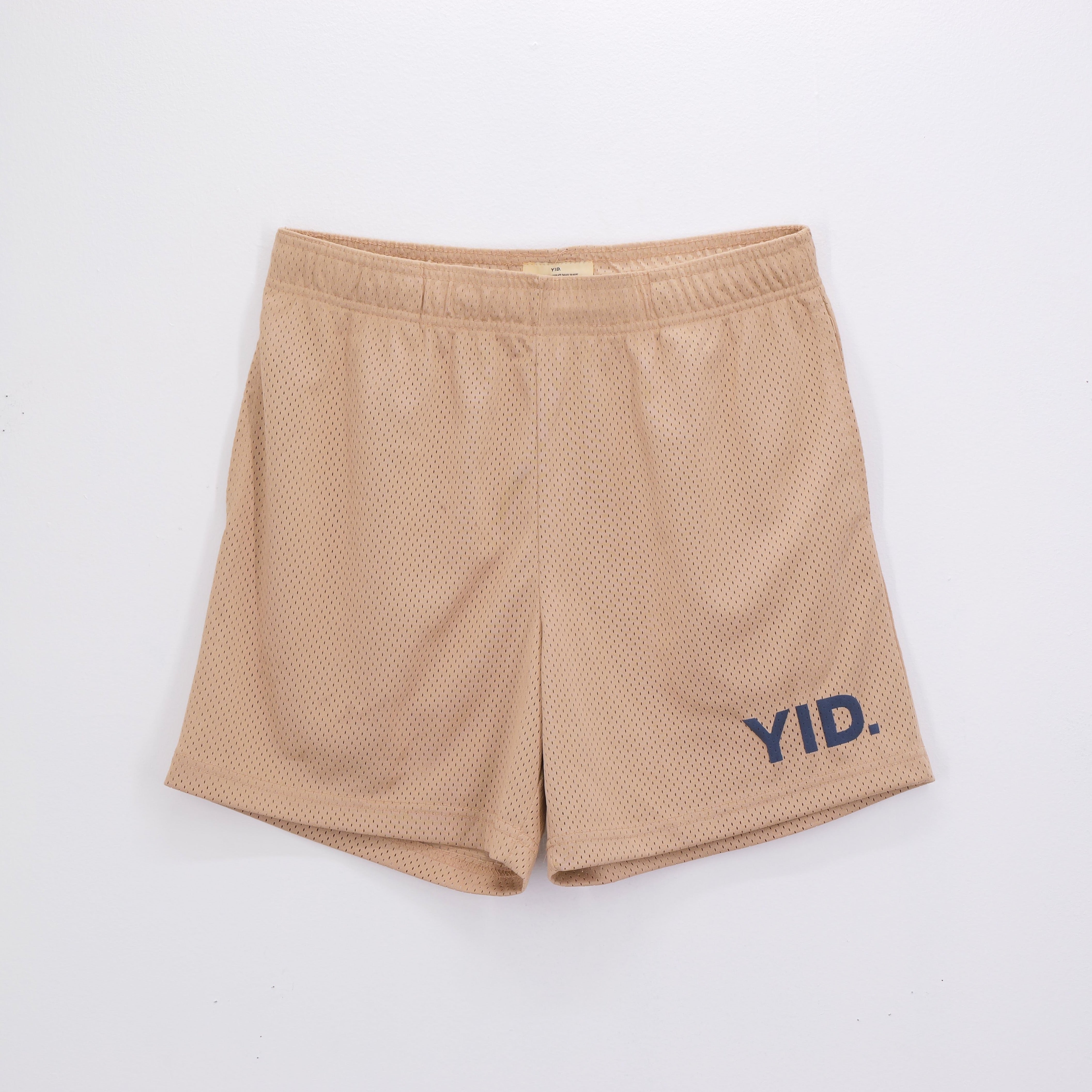 CORE MESH SHORTS CREAM/NAVY