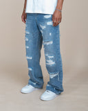 EPTM PALADIN WIDE LEG JEANS-DENIM BLUE