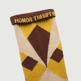 Panel Ribbed Sock - Yellow