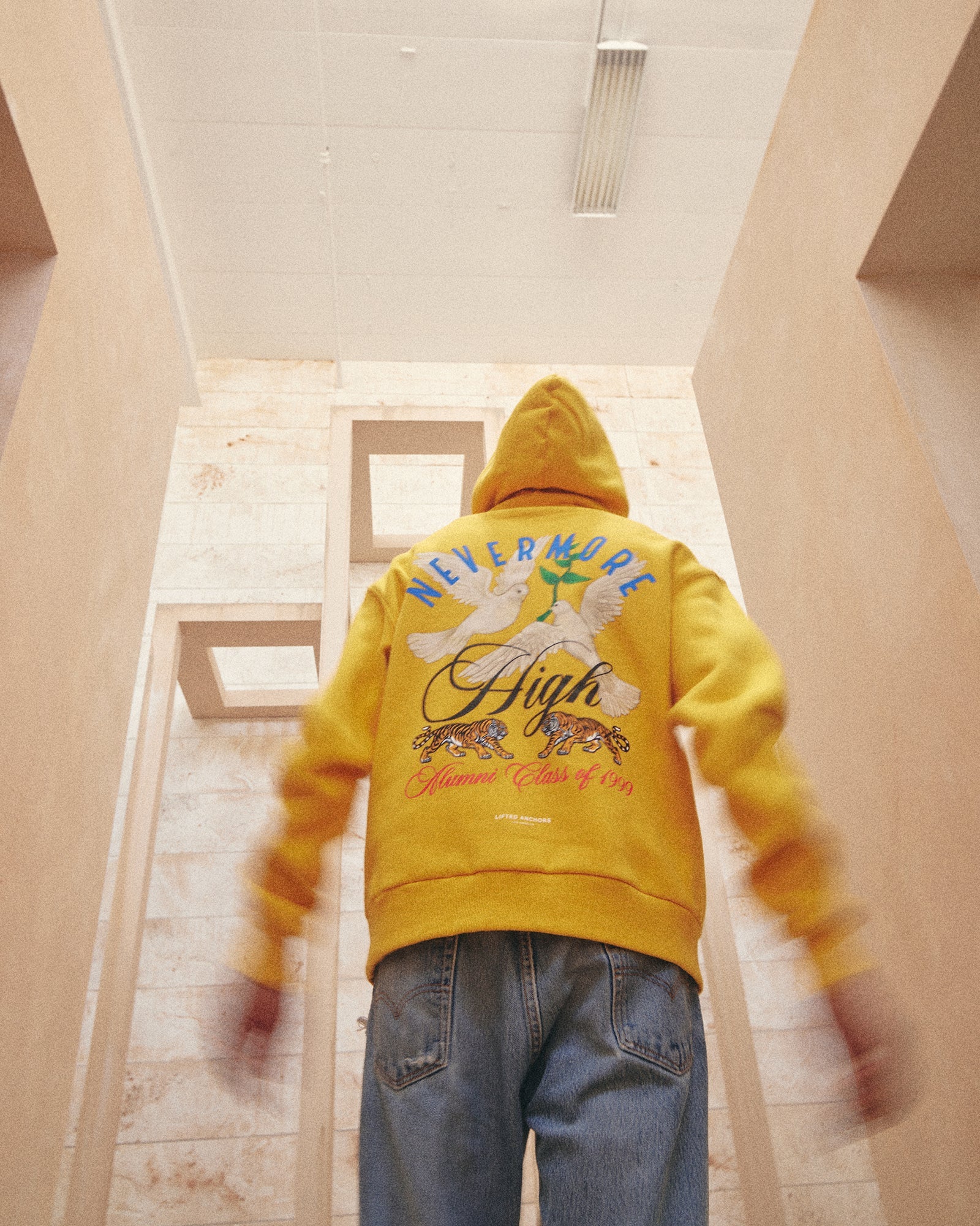 "Nevermore High" Hoodie (Yellow)