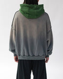 "Pep Rally" Two-Toned Reverse Stitch Hoodie (Green)