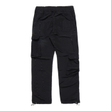 Black Woodgrain Nylon Pant