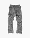 EPTM RUCHED FLARE PANTS-CHARCOAL