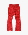 EPTM RUCHED FLARE PANTS-RED