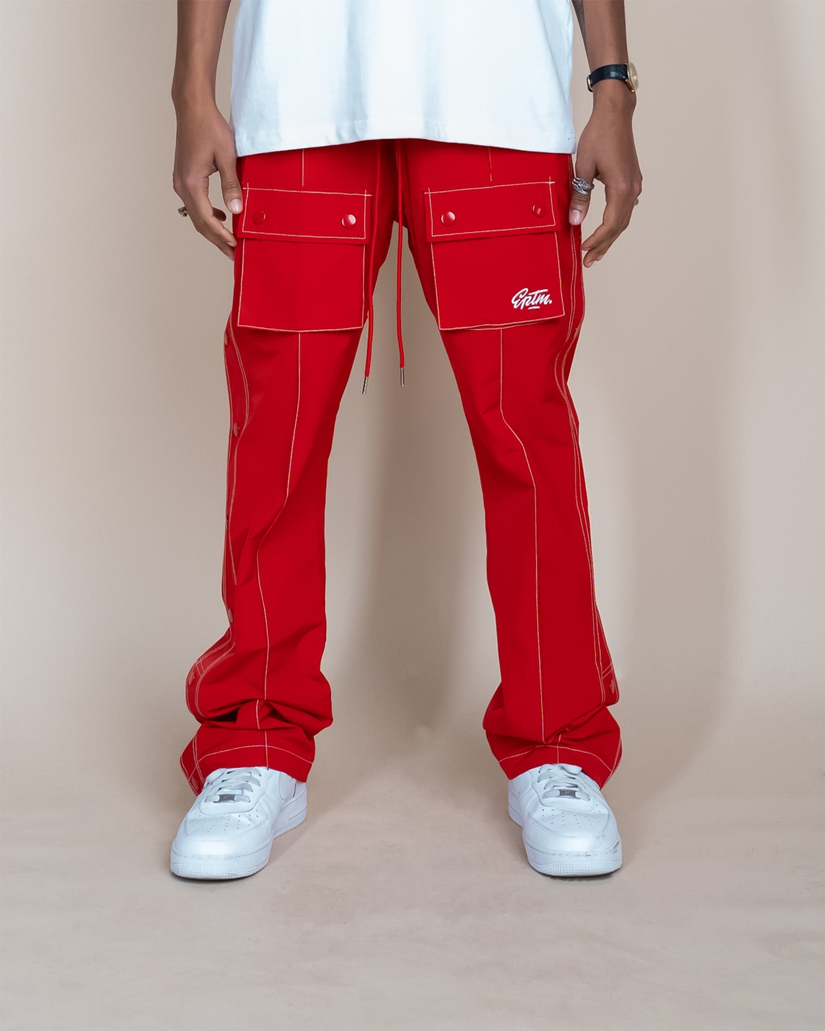 EPTM CENTRAL SNAP PANTS - RED