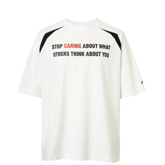 Basic Slogan Print Couple Tee