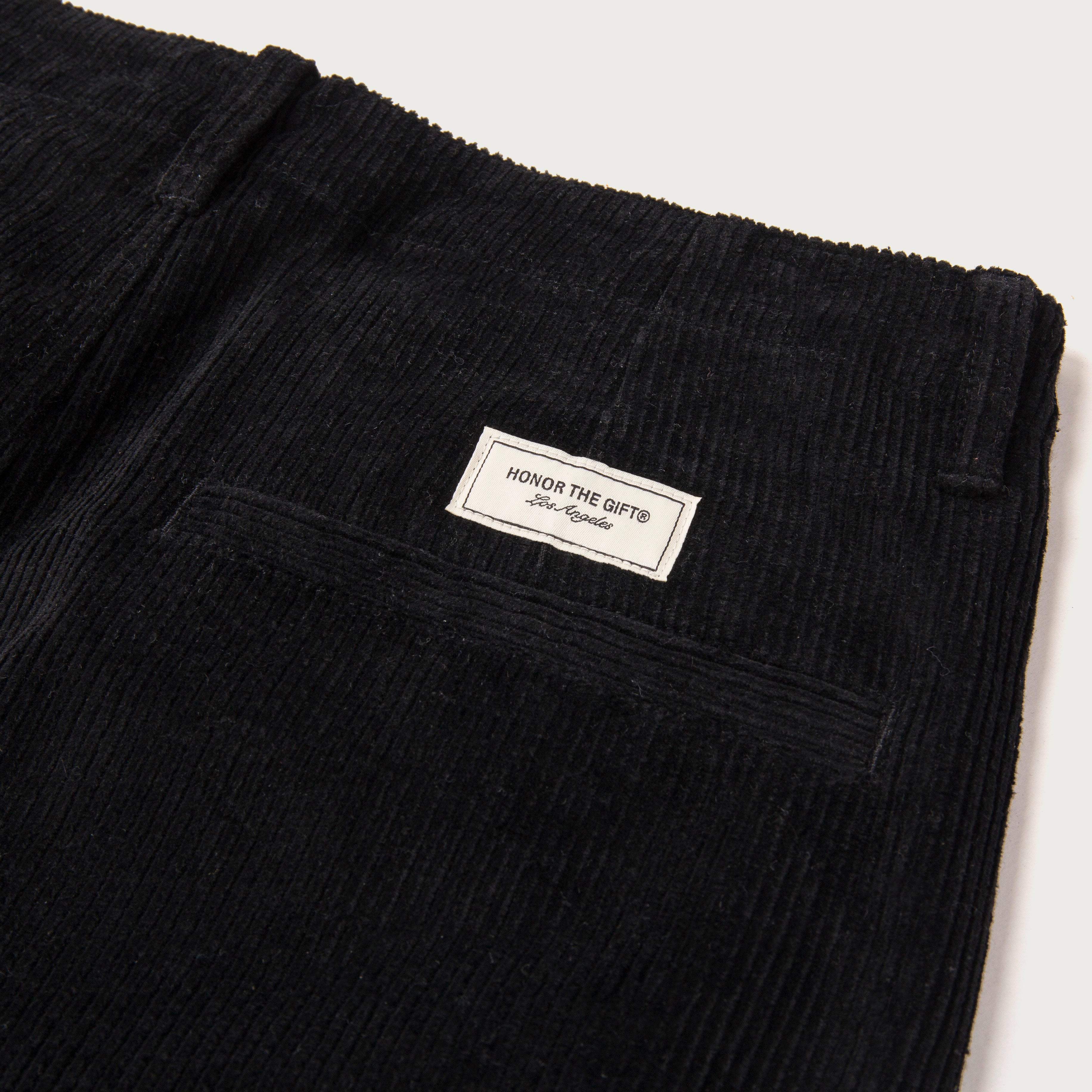 Corduroy Trouser Pant - Black