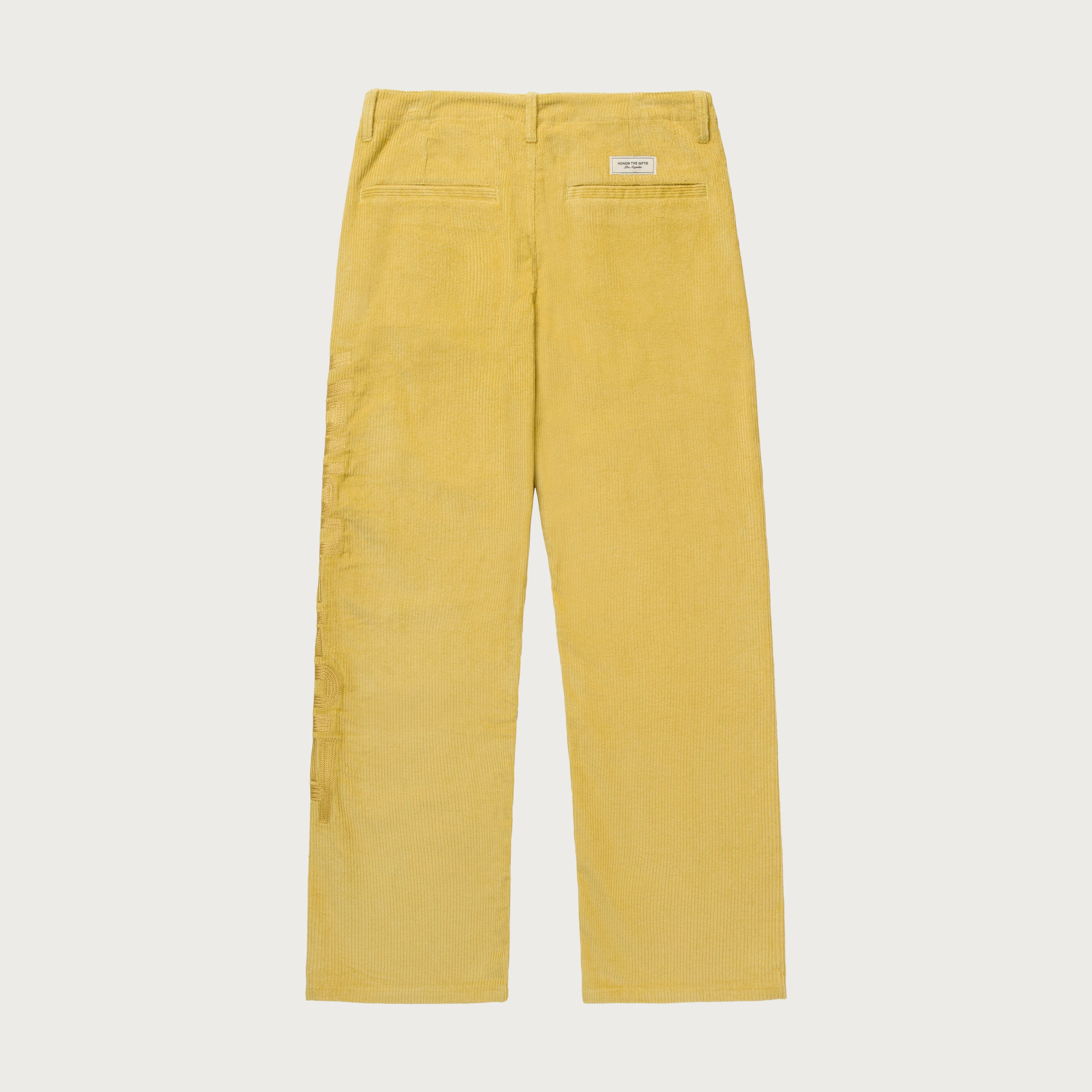 Corduroy Trouser Pant - Yellow