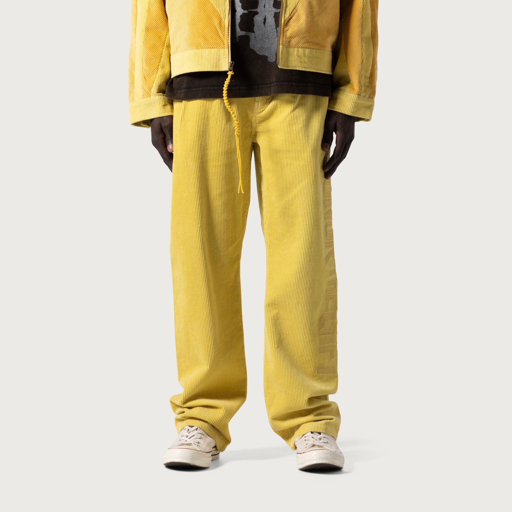 Corduroy Trouser Pant - Yellow