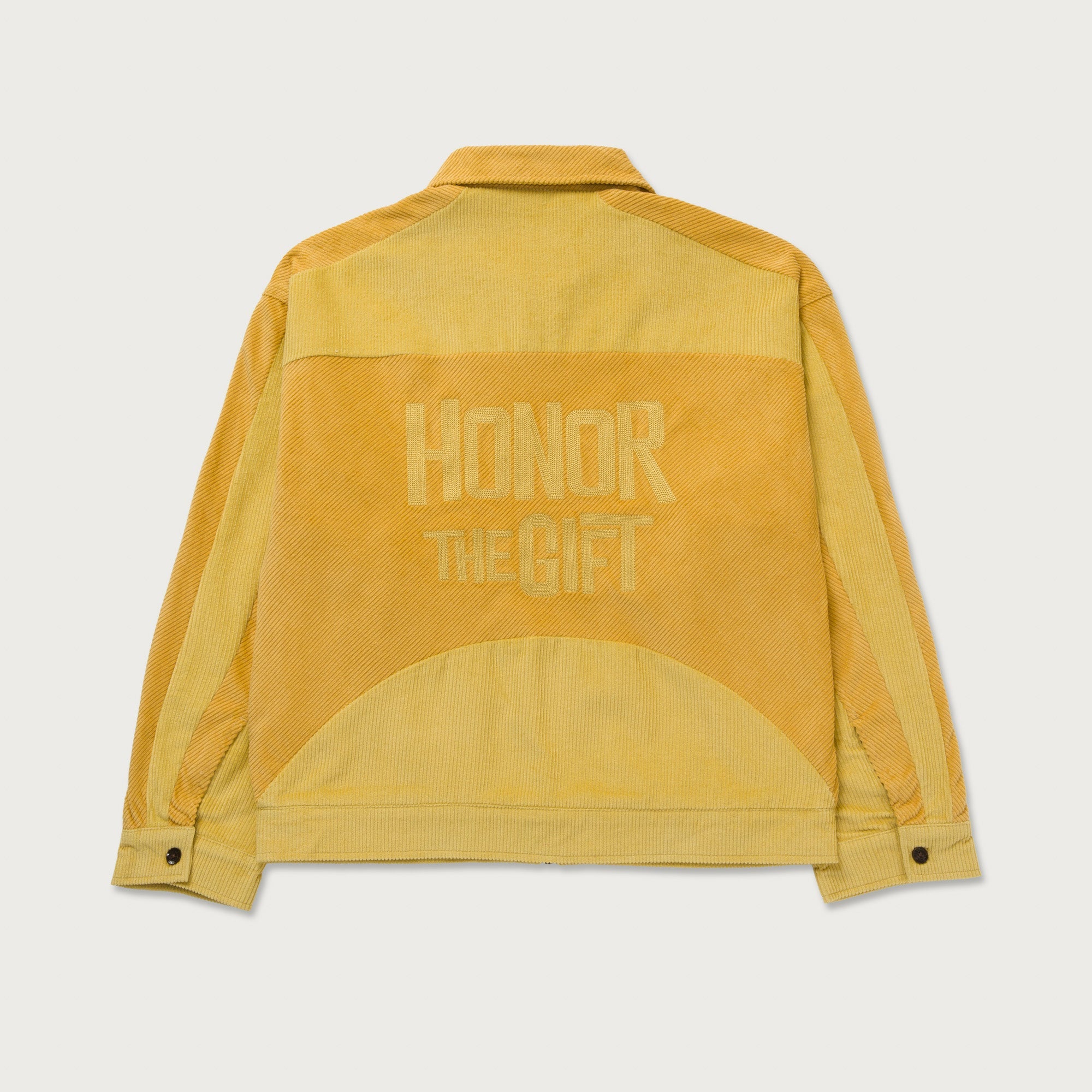 Corduroy Zip Jacket - Yellow