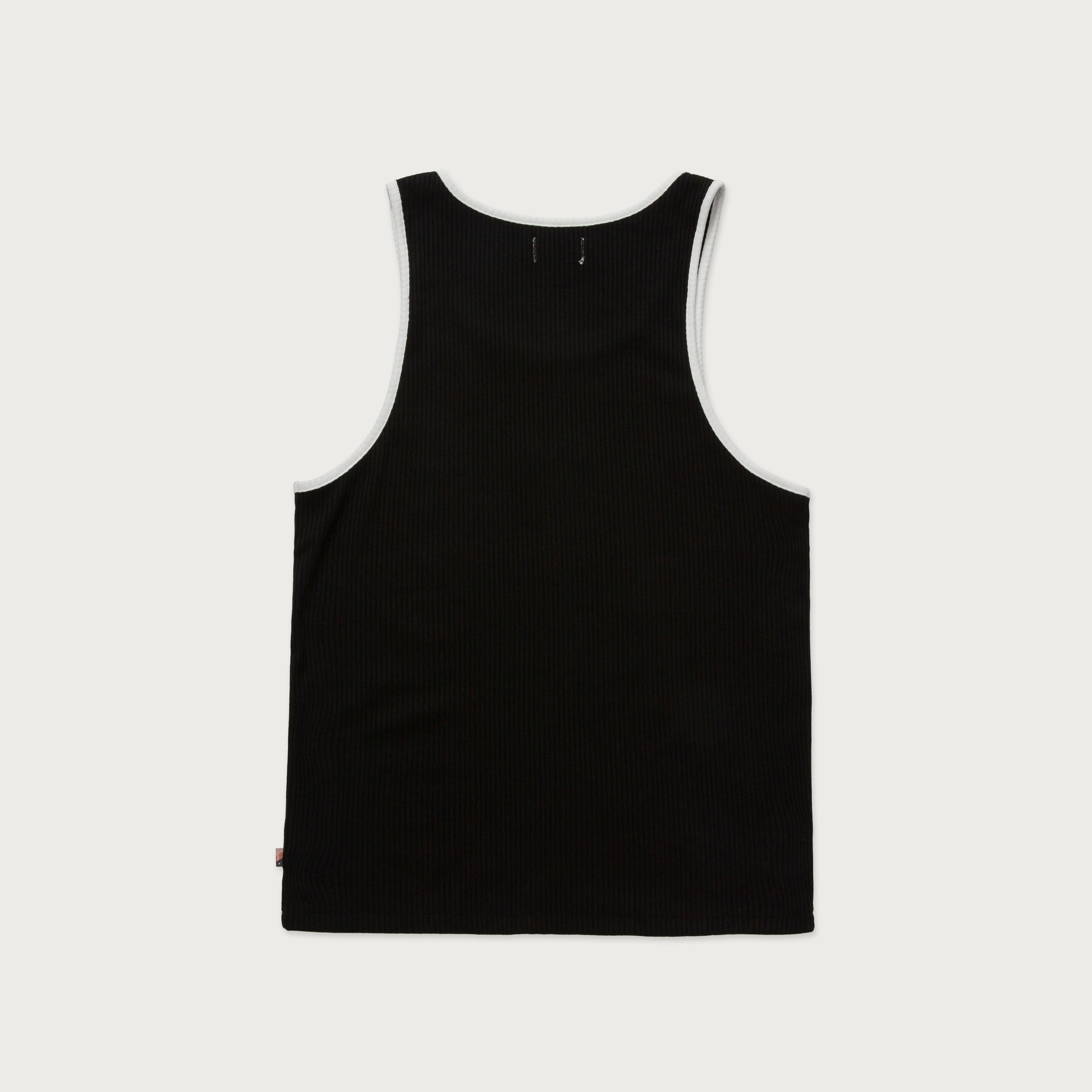 Binded Rib Tank - Black