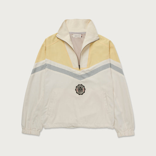 Brushed Poly Track Anorak Jacket - Bone