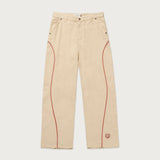 Canvas Piping Pant - Bone