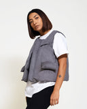 EPTM SUEDE BUBBLE VEST-GRAY