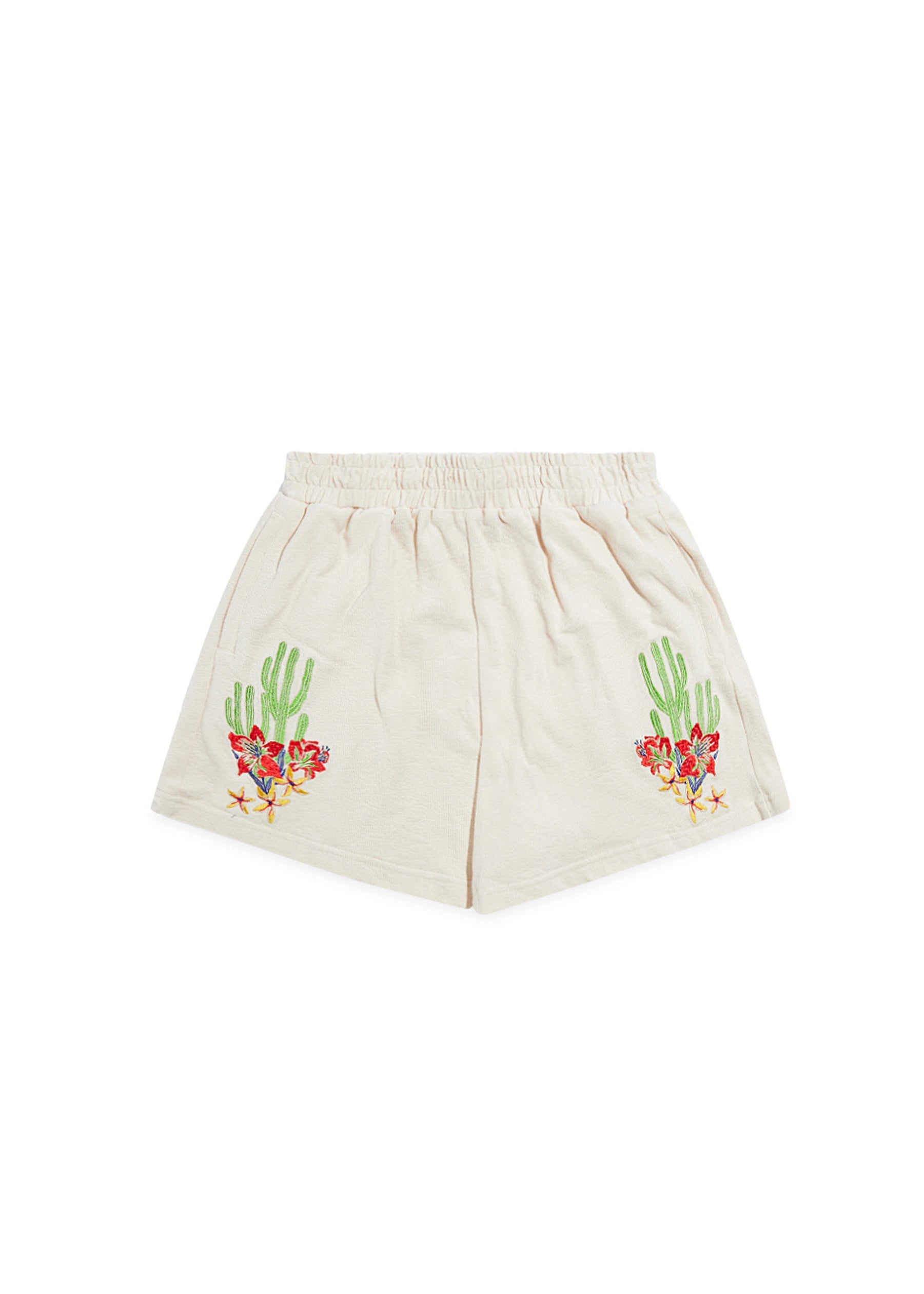 Cactus Floral Bay Short - Cream