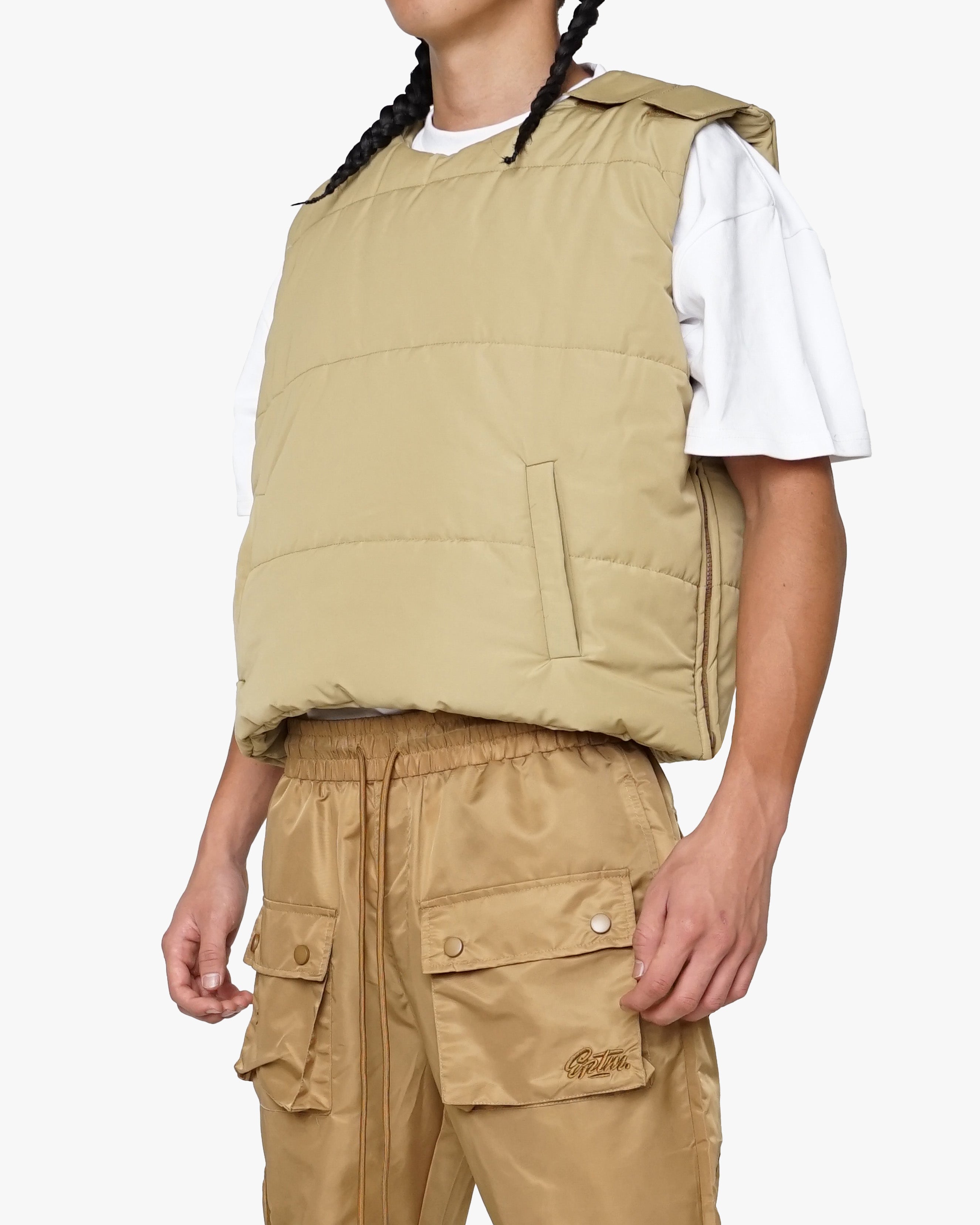 EPTM TACTICAL PUFFER VEST-TAN