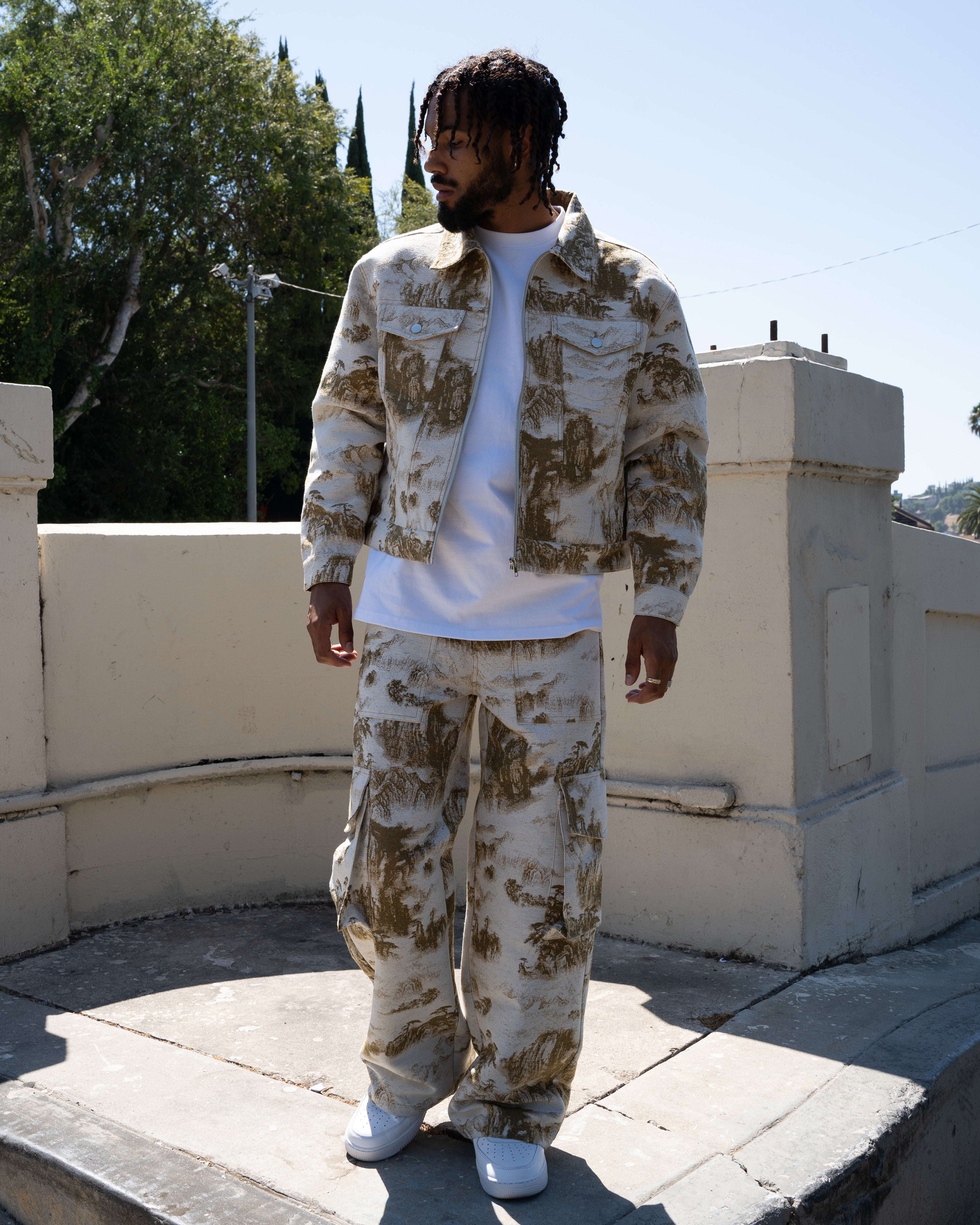 EPTM TAPESTRY CARGO PANTS - KHAKI