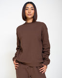 EPTM THERMAL SWEATSHIRT-BROWN