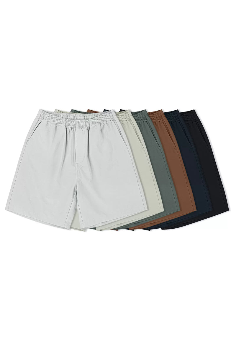 Cotton Blend Beach Shorts