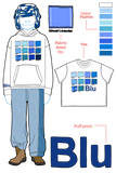 BLU COLOR PALLETE TEE