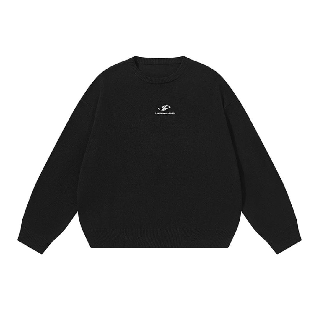 Embroidered Logo Pullover Sweater