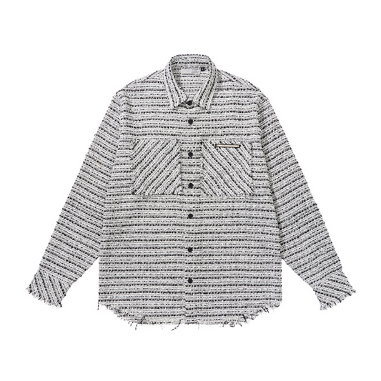 Distressed Tweed L/S Shirt