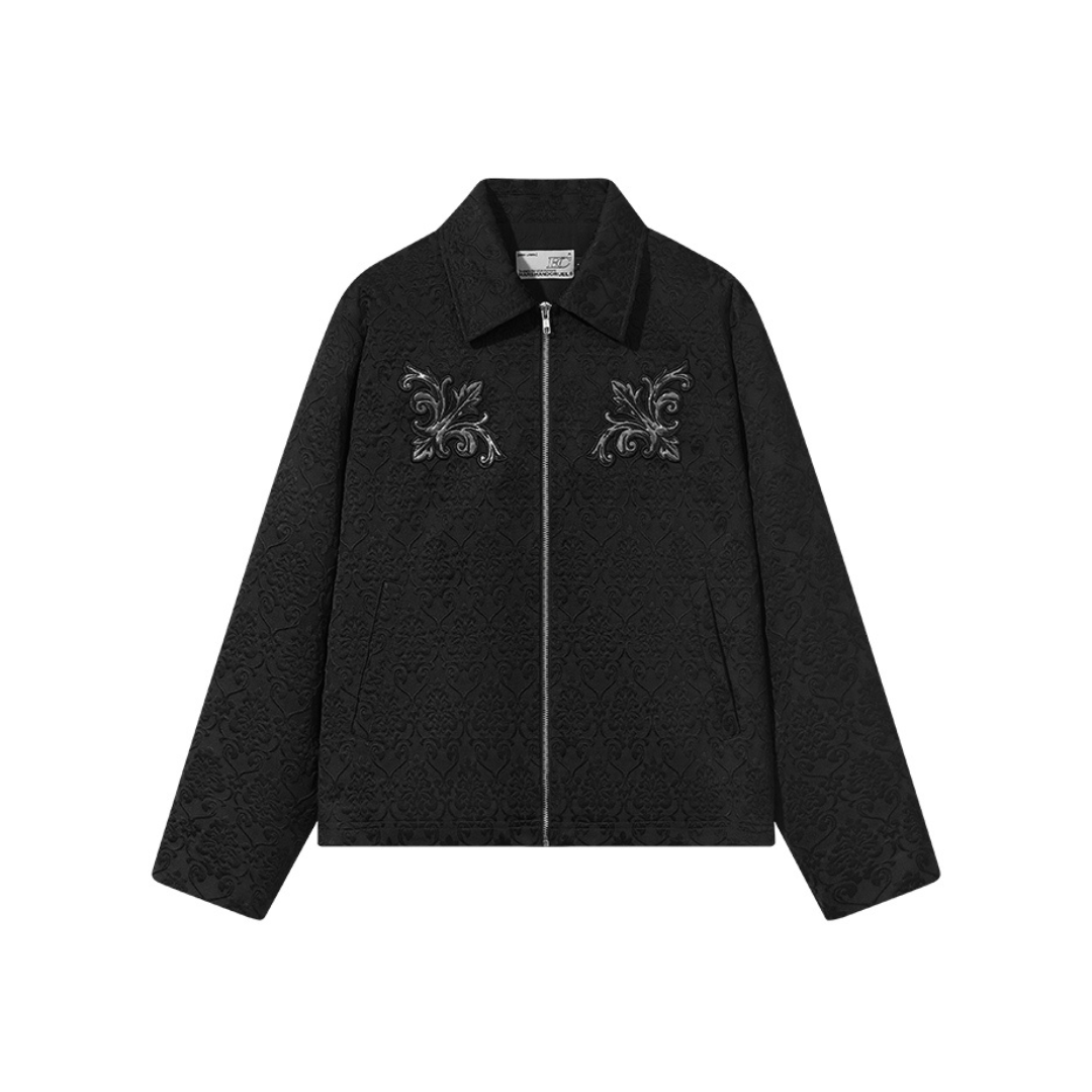 Jacquard Embroidered Patches Jacket