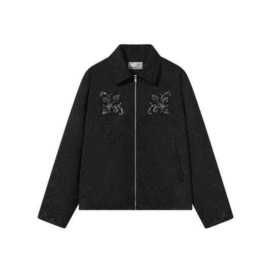 Jacquard Embroidered Patches Jacket