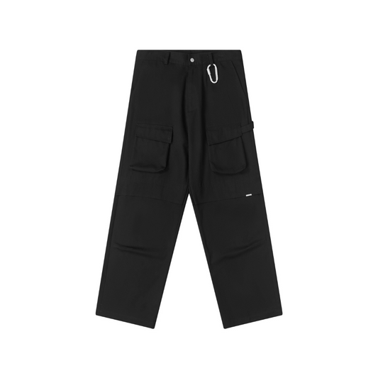 Functional Pocket Pleated Cargo Trousers