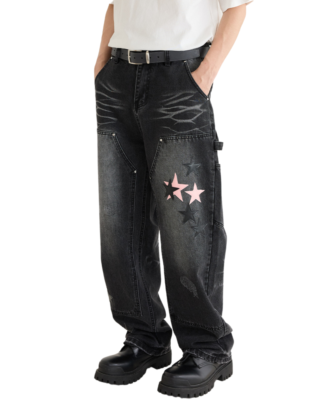 Vintage Star Patches Jeans