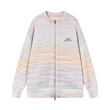 Embroidered Logo Gradient Cardigan