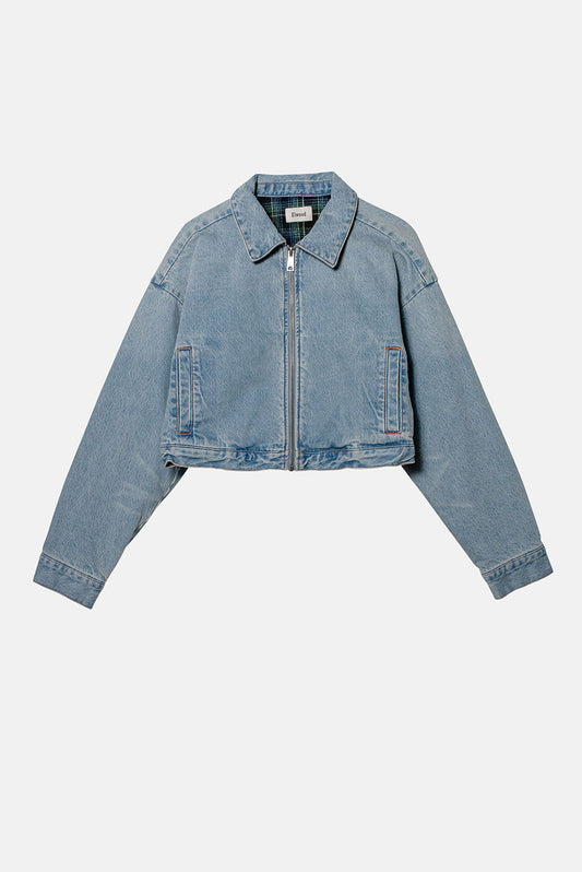 CROP WESTERN DENIM JACKET