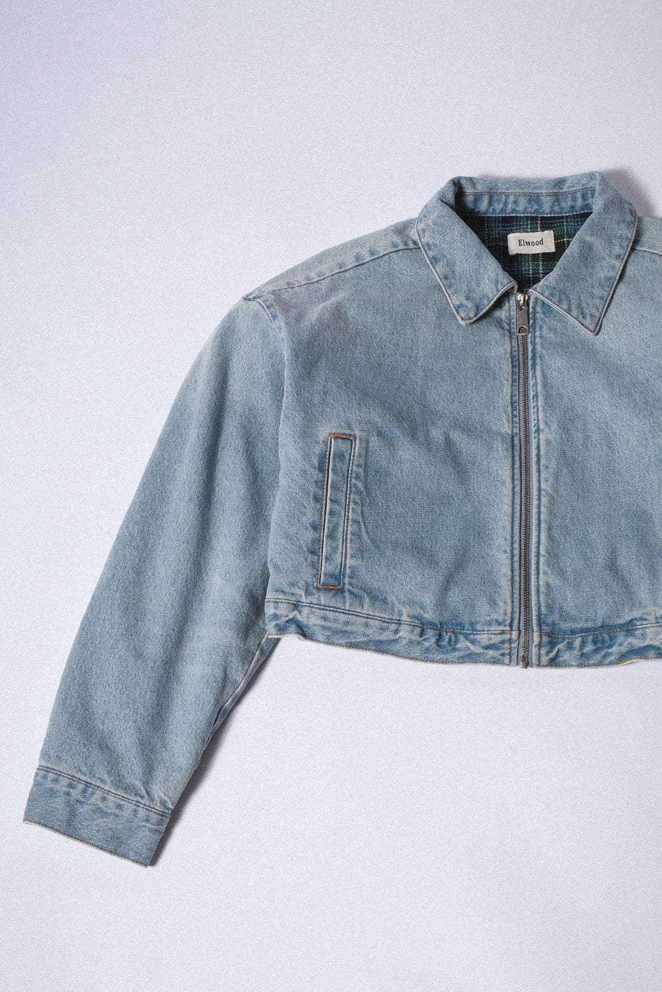 CROP WESTERN DENIM JACKET