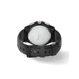 AM1030LB - AMBASSADOR BLACK / SILVER / LEATHER BAND WATCH